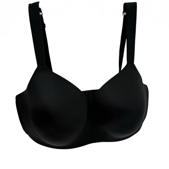 Cacique Other - CACIQUE SIMPLY WIRE FREE TSHIRT BRA Size 38DDD Black Full Coverage Back Closure
